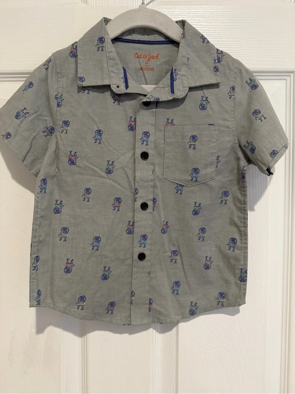 OshKosh Cat & Jack Toddler Boys Button Down Shirt Bundle 3T